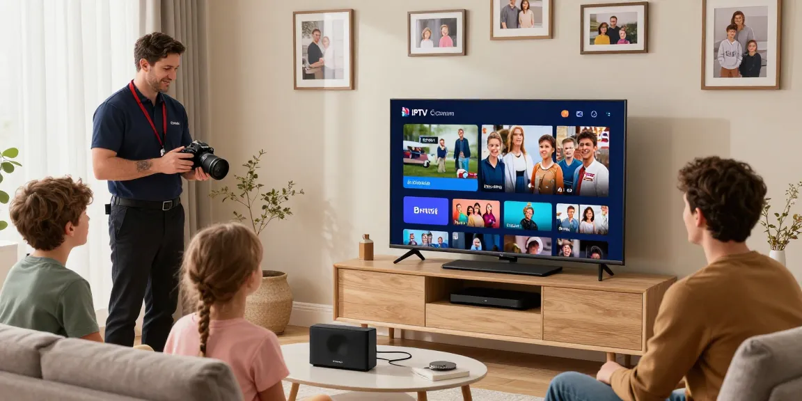 British IPTV setup in a local home by a trusted provider building community connections.