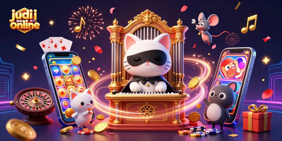 Engage in thrilling judi bola online gaming with exciting slot games and rich casino elements.