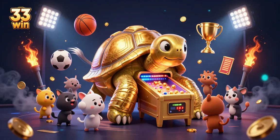 Engage in thrilling play at 33 win with golden tortoise pinball machine and dynamic sports betting elements.