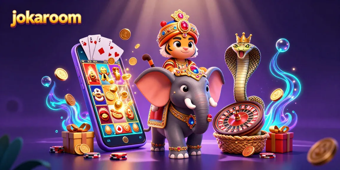 Experience the thrill of jokaroom with vibrant games and Arabian-themed elements.