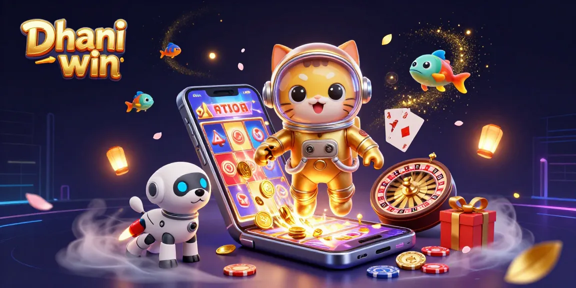 Engage in thrilling gameplay with Dhani win, featuring vibrant slot games and an adventurous cosmic theme.