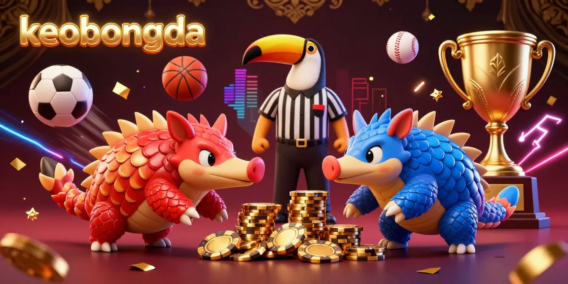 Engage with keobongda's thrilling gambling showdown featuring dynamic pangolins and electrifying sports elements.
