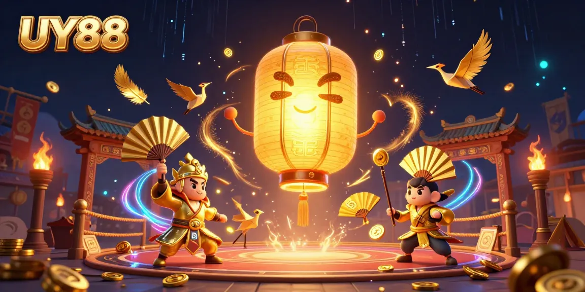 Engage with UY88's vibrant online gaming experience featuring dynamic characters in a magical casino atmosphere.