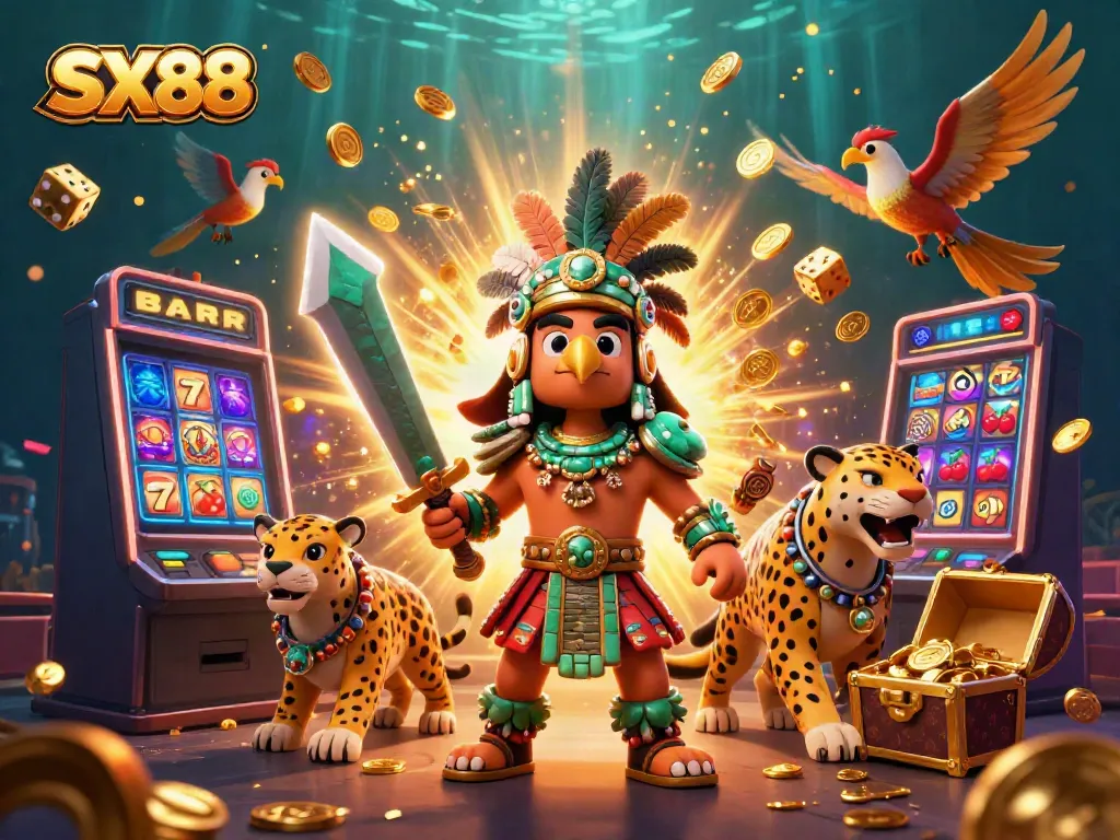 SX88 players enjoying 3D cartoon slot machine excitement with vibrant jackpot rewards