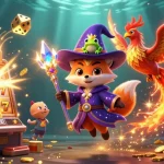 Engage with Cổng game Sunwin through thrilling casino games showcased in a vibrant 3D illustration.