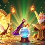 Play thrilling casino games with tai iwin surrounded by shimmering treasures and mystical characters.